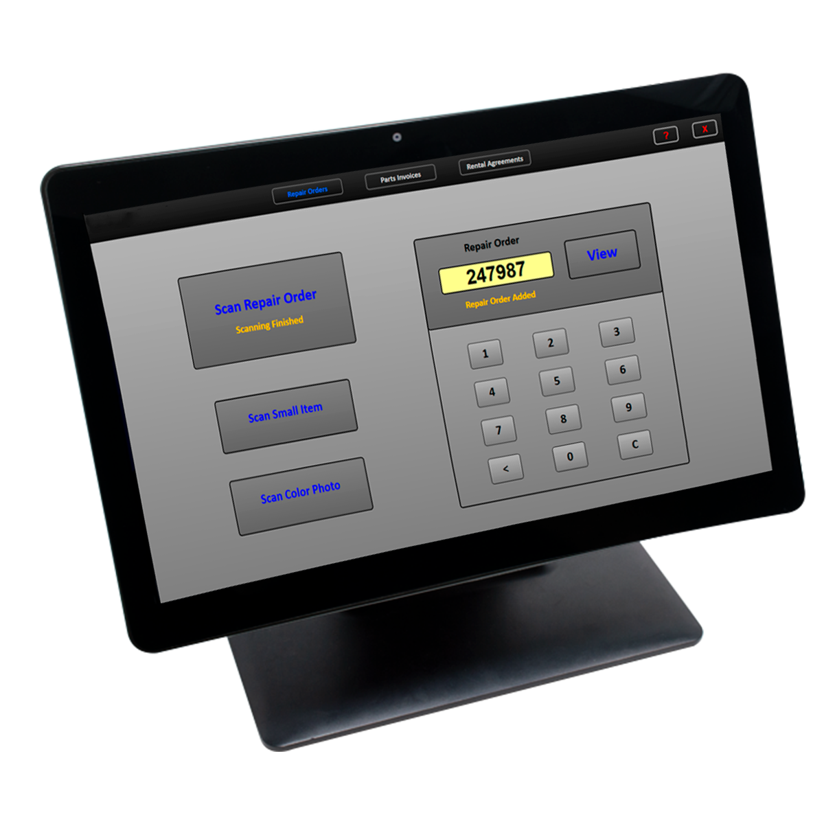 Repair Order Scanning Station